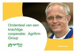 Presentatie Agrifirm Feed 27-03-2014