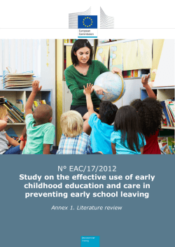 Study on the effective use of ECEC in preventing early