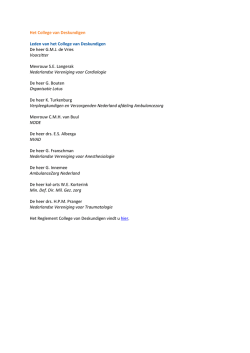 Het College van Deskundigen Leden van het