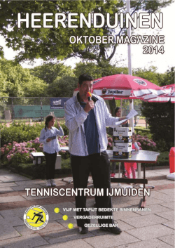 Clubblad Oktober 2014 - LTC De Heerenduinen