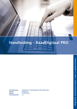 Handleiding RaadDigitaal beheer