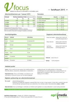 Download de tariefkaart. - V