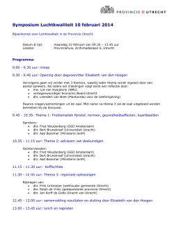 Symposium Luchtkwaliteit 10 februari 2014