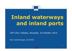 Inland waterways and inland ports
