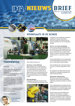 NIEUWS BRIEF - Machinebouw