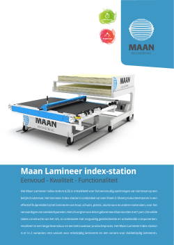 Maan Lamineer index-station