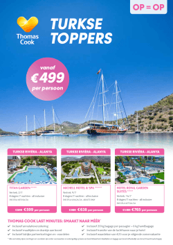 turkse toppers - Thomas Cook/Pegase Agent