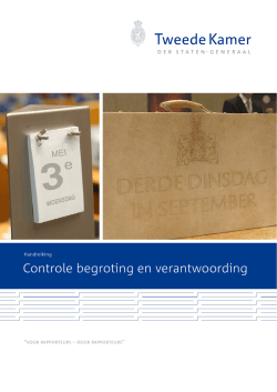 Handreiking controle begroting en verantwoording