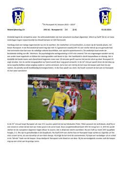 “VV-Nunspeet A1 Seizoen 2013 – 2014