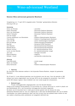 april 2014 - Gemeente Westland