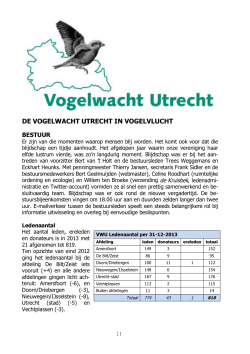 De Vogelwacht Utrecht in vogelvlucht