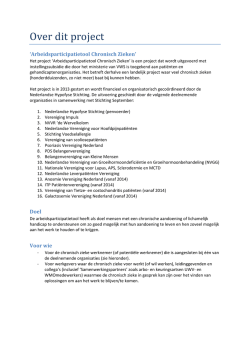 Over dit project - Arbeidsparticipatietool
