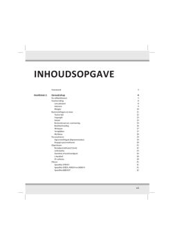 INHOUDSOPGAVE - Van Duuren Media