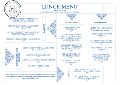 lunch menu - De Gouden Reael