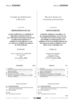 K. 53-3342/4 - La Chambre des représentants de Belgique