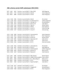 Schema Wedstrijdleiders