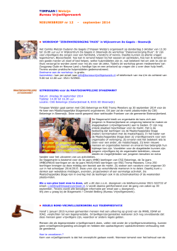 pdf sep 2014 - Bureau Vrijwilligerswerk Steenwijkerland