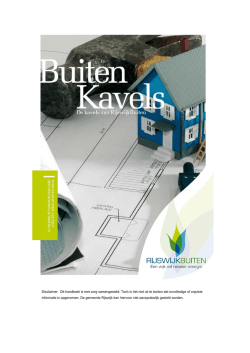 Handboek zelfbouw - versie 1.2 april 2014