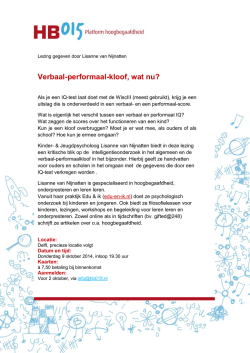 Verbaal-performaal-kloof, wat nu? - edu-en