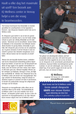 Haalt u elke dag het maximale uit uzelf? Een bezoek aan IQ