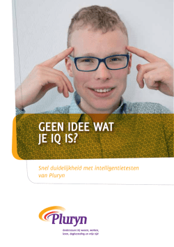 Geen idee wat je iq is?