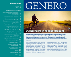 Nieuwsbrief 20, april 2014