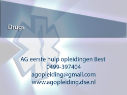 Eerste hulp bij drugs