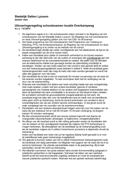 Uitvoeringsregeling Overkampweg 2014-2015