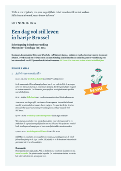 Een dag vol stil leven in hartje Brussel