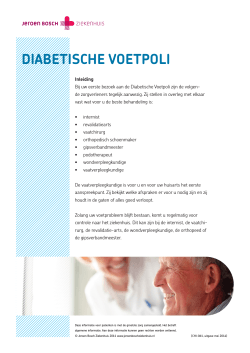 Diabetische voetpoli - Jeroen Bosch Ziekenhuis
