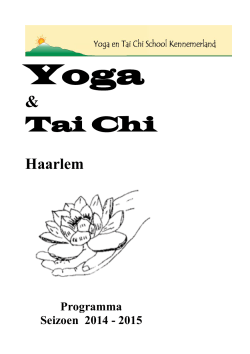 Yoga lessen en - Tai Chi School Kennemerland