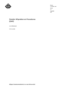 Dossier Afspraken en Procedures (DAP)