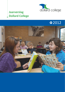 Jaarverslag 2012 - Dollard College