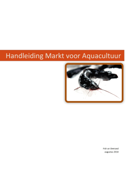 Handleiding Markt voor Aquacultuur
