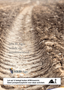 MKBi Agri: solide en rendementvol