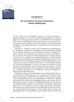 Hoofdstuk 6 De overheid in de macro