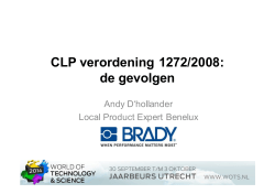 CLP verordening 1272/2008: de gevolgen