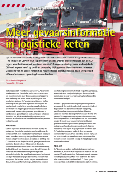 intervieW clp Meer gevaarsinformatie in logistieke keten
