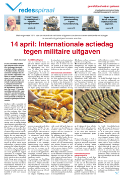 14 april: Internationale actiedag tegen militaire
