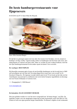 ds, De Standaard - Ellis Gourmet Burger