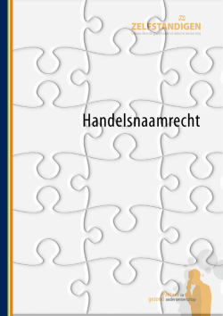 Handelsnaamrecht - FNV Zelfstandigen