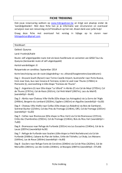 FICHE TREKKING - hiking advisor