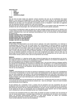 Informatie over - Protestantsekerk.net