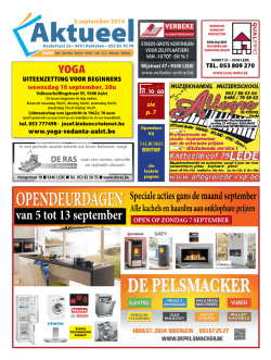 Editie Aalst - 03/09/2014 (week 36)