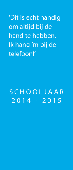 Informatiekalender - Scheldemond College