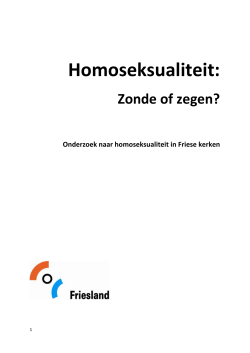 rapport Homoseksualiteit