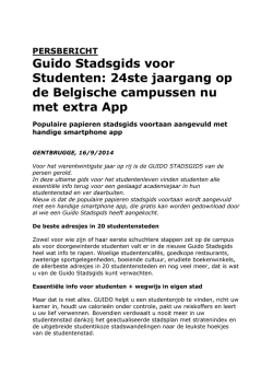 Guido Stadsgids voor Studenten - Fileserver DTS Communication