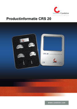 Productinformatie CRS 20