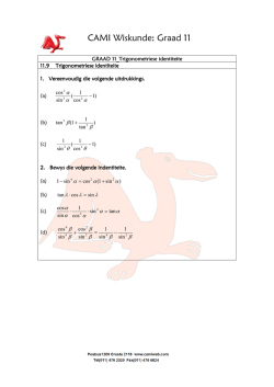 GRAAD 11_Trigonometriese identiteite