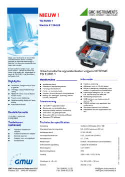 TG Euro NEN3140 tester - GMC